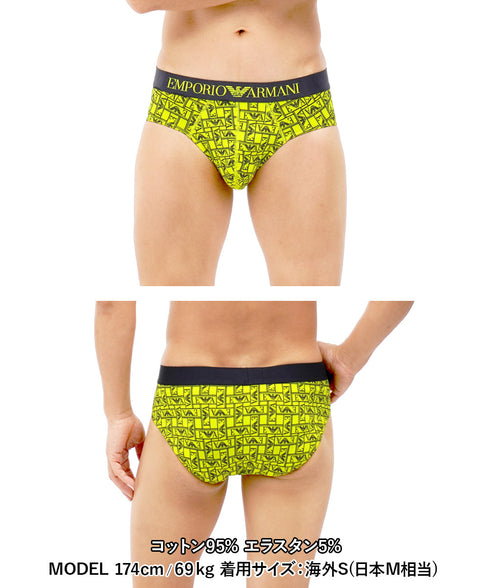 エンポリオ アルマーニ EMPORIO ARMANI ALL OVER EAGLE MICROFIBER メンズ ブリーフ 【メール便】 cts